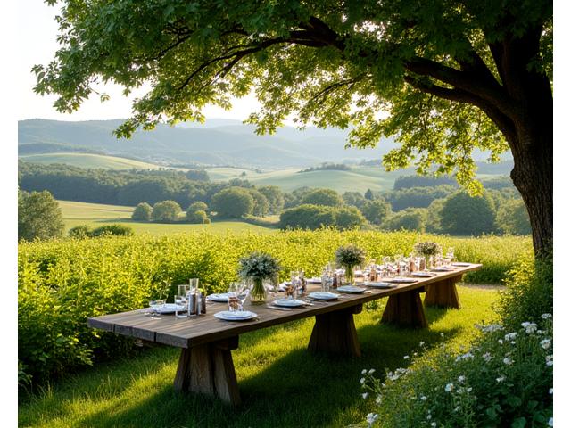 Domaine verdoyant pour événements extérieurs