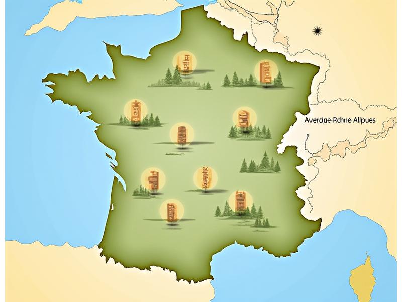 Carte interactive montrant les producteurs partenaires en Auvergne-Rhône-Alpes