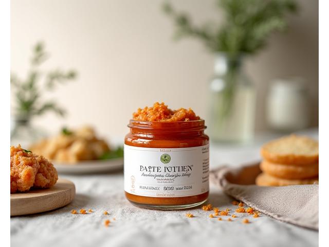 Bocal de préparation culinaire végétale artisanale élégante